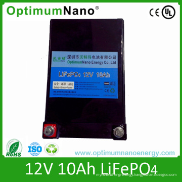 12V 10ah LiFePO4 Battery for LED Lighting